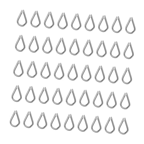 PEPLAYTAL 100 Stück Edelstahl Seilkauchen für Drahtseil Robuste und Korrosionsbeständige Kauschen für Rigging Abschleppen und Outdoor-einsatz Reibungsmindernd Langlebig Vielseitig Kompatibel PEPLAYTAL 100 Stück Edelstahl Seilkauchen für Drahtseil Robuste und Korrosionsbeständige Kauschen für Rigging Abschleppen und Outdoor-einsatz Reibungsmindernd Langlebig Vielseitig Kompatibel von PEPLAYTAL