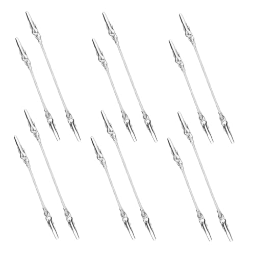 PEPLAYTAL 12 Stück Teiliges Doppelköpfige Krokodilklemmen aus Stabile Memo Fotohalter mit Langem Hals für DIY Dekoration Notizen und Bilder Sicher Befestigen Vielseitig Verwendbar von PEPLAYTAL