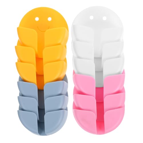 PEPLAYTAL 12 Stück Teiliges Steckdosenhaken Abnehmbarem Klebehaken Steckdosenhalter mit Starkem Haftkleber Lächelndes Design Bohrfreier Kabelhalter für Küche Schlafzimmer Vielseitige PEPLAYTAL 12 Stück Teiliges Steckdosenhaken Abnehmbarem Klebehaken Steckdosenhalter mit Starkem Haftkleber Lächelndes Design Bohrfreier Kabelhalter für Küche Schlafzimmer Vielseitige von PEPLAYTAL