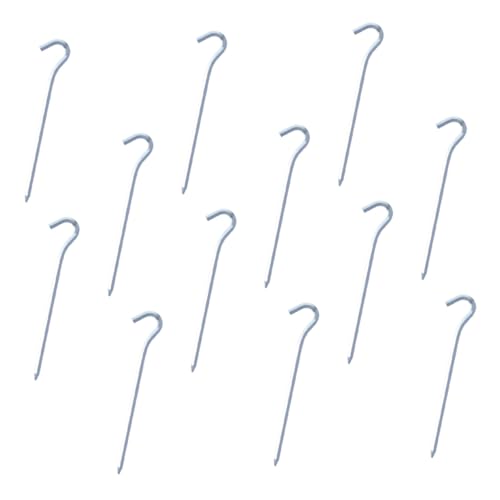 PEPLAYTAL 12 Stück Teiliges Zelt heringe aus Aluminium Langlebige Sechseckige Bodenanker für Camping Outdoor Zelt und Pavillon Hohe Stabilität Kompakt Tragbar zur Seilbefestigung und von PEPLAYTAL