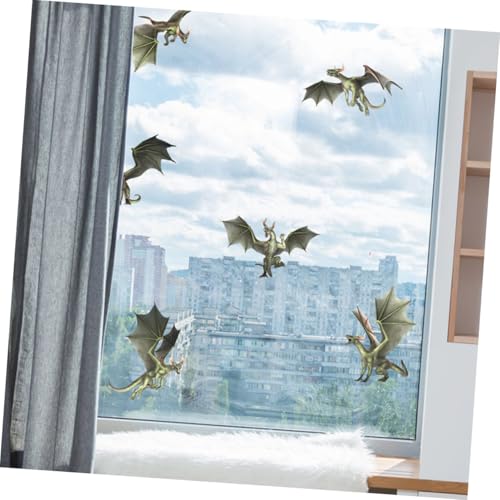 PEPLAYTAL 18 Stück Teiliges Statisches Fensterbild Buntem Drachendesign Pvc folie ohne Klebstoff Wiederverwendbar Selbsthaftend Dekorativ für Zuhause und Partyfenster PEPLAYTAL 18 Stück Teiliges Statisches Fensterbild Buntem Drachendesign Pvc folie ohne Klebstoff Wiederverwendbar Selbsthaftend Dekorativ für Zuhause und Partyfenster von PEPLAYTAL