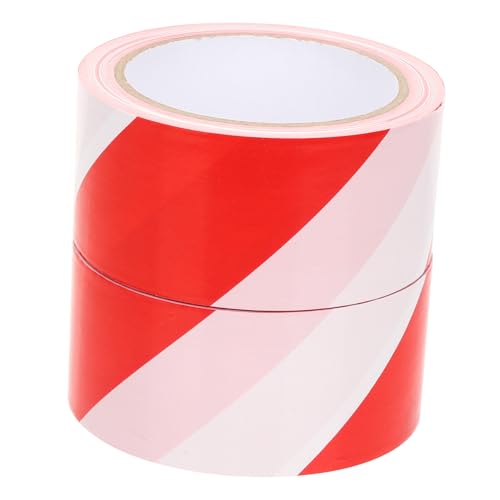 PEPLAYTAL 2 Rollen Rot Weiß Gestreiftes Absperrband Je PE Material Wetterfest Reißfest Non Adhesiv Warnband für Baustellen Gefahrenbereiche Markierung und Absicherung PEPLAYTAL 2 Rollen Rot Weiß Gestreiftes Absperrband Je PE Material Wetterfest Reißfest Non Adhesiv Warnband für Baustellen Gefahrenbereiche Markierung und Absicherung von PEPLAYTAL