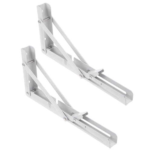 PEPLAYTAL 2 STÜCK Klappbare Dreieck wandhalterung aus Langlebigem Stahl Faltbare Regalträger mit Hoher Tragkraft Platzsparende Robuste Wandbefestigung für DIY Regale PEPLAYTAL 2 STÜCK Klappbare Dreieck wandhalterung aus Langlebigem Stahl Faltbare Regalträger mit Hoher Tragkraft Platzsparende Robuste Wandbefestigung für DIY Regale von PEPLAYTAL