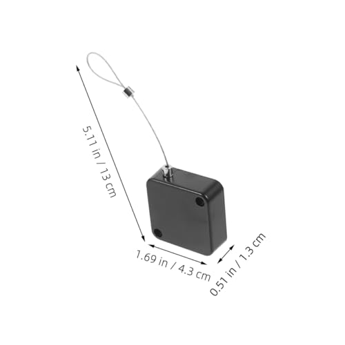PEPLAYTAL 2 Stück Anti diebstahl Kabelhalter mit Automatischem Einziehmechanismus Stahlseil mit Schlössern Robustes Sicherheitsseil für Waren Produktschutz Vielseitig Einsetzbar von PEPLAYTAL