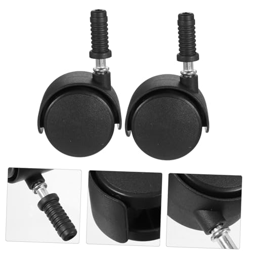 PEPLAYTAL 2 Stück Bürostuhlrollen Doppelräder mit Stift Abs Eisen Material Stabile Schwerlast Lenkrollen für Kleine Möbel Geräte Schwarz Kratzfest Leise und Sicher PEPLAYTAL 2 Stück Bürostuhlrollen Doppelräder mit Stift Abs Eisen Material Stabile Schwerlast Lenkrollen für Kleine Möbel Geräte Schwarz Kratzfest Leise und Sicher von PEPLAYTAL