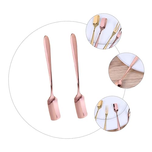 PEPLAYTAL 2 Stück Dessertlöffel Quadratisch Stabile Verarbeitung Glatte Oberfläche Hygienisch für Eiscreme Kuchen Servieren Umweltfreundlich Robust PEPLAYTAL 2 Stück Dessertlöffel Quadratisch Stabile Verarbeitung Glatte Oberfläche Hygienisch für Eiscreme Kuchen Servieren Umweltfreundlich Robust von PEPLAYTAL