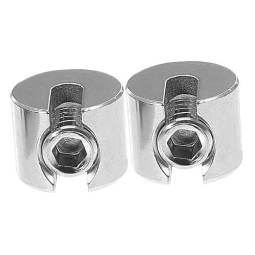 PEPLAYTAL 2 Stück Edelstahl Drahtseilklemme Flachschlitz Seilklemme für Garten Balkon Zelt Spannseil Drahtseil Befestigung Robust Korrosionsbeständig von PEPLAYTAL