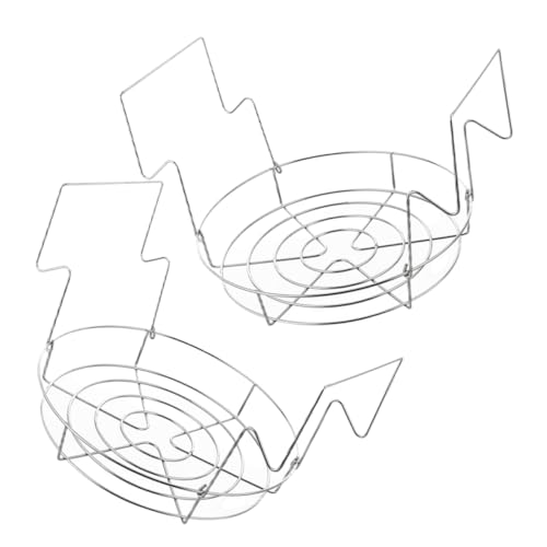 PEPLAYTAL 2 Stück Einmachregal für Wasserbad Einkocher Wiederverwendbares Küchenregal Langlebig und Leicht zu Reinigen für Dosen und Einmachgläser für Haushalt Geeignet von PEPLAYTAL