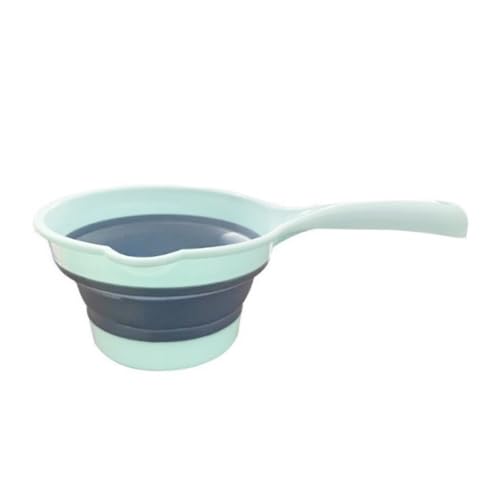 PEPLAYTAL 2 Stück Faltbarer Wasserlöffel aus Kunststoff Ergonomischer Griff Praktischer Küchenwasserschöpfer für Haushalt und Garten Leicht Platzsparend und Vielseitig Einsetzbar von PEPLAYTAL