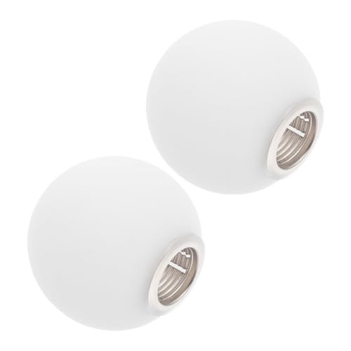 PEPLAYTAL 2 Stück Glas Lampenschirm Weiß Ømm Fassung Ersatz Kugel Lampenabdeckung Bruchfest Glaskuppel für Wohnzimmer Schlafzimmer Deckenleuchte PEPLAYTAL 2 Stück Glas Lampenschirm Weiß Ømm Fassung Ersatz Kugel Lampenabdeckung Bruchfest Glaskuppel für Wohnzimmer Schlafzimmer Deckenleuchte von PEPLAYTAL