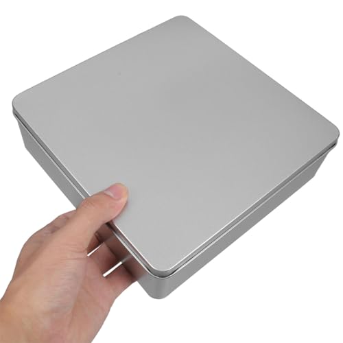 PEPLAYTAL 2 Stück Große Quadratische Aufbewahrungsboxen aus Langlebigem Weißblech mit Sicherem Deckel Luftdichte Metalldosen für Kekse Tee Gebäck Vielseitige Küchen Haushaltsorganisation PEPLAYTAL 2 Stück Große Quadratische Aufbewahrungsboxen aus Langlebigem Weißblech mit Sicherem Deckel Luftdichte Metalldosen für Kekse Tee Gebäck Vielseitige Küchen Haushaltsorganisation von PEPLAYTAL
