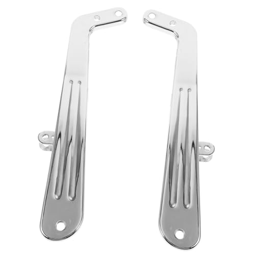 PEPLAYTAL 2 Stück Hochwertige Verchromte Armlehnen für Friseurstühle Ergonomisch Geformt Verschleißfest Komfortable Auflage Einfach Montierbar als Ersatz für Barbierstuhl Zubehör von PEPLAYTAL