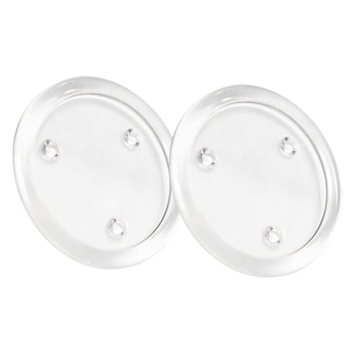 PEPLAYTAL 2 Stück Klare Glas Kerzenteller Rund Glasplatte als Kerzenhalter und Untersetzer für Stumpenkerzen Hochzeit Tischdeko Wohnzimmer Party Geschenk PEPLAYTAL 2 Stück Klare Glas Kerzenteller Rund Glasplatte als Kerzenhalter und Untersetzer für Stumpenkerzen Hochzeit Tischdeko Wohnzimmer Party Geschenk von PEPLAYTAL