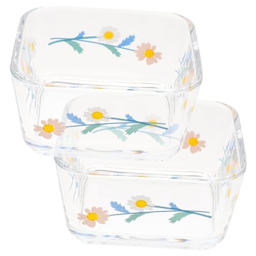 PEPLAYTAL 2 Stück Kleine Glasschalen für Meerschweinchen und Hamster Kippsichere Futternäpfe aus Robustem Glas Geeignet für Kaninchen und Kleintiere Langlebig und Sicher für Futter und von PEPLAYTAL