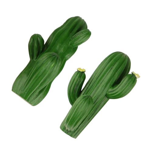 PEPLAYTAL 2 Stück Kreative Wandhaken Cactus form Selbstklebend Nagelfrei Vielseitig für Haushalt Handtuch Mantel Schlüsselhalter Badezimmer Küche Grün von PEPLAYTAL