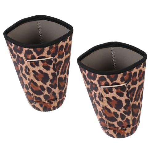 PEPLAYTAL 2 Stück Leopardenmuster Kaffee Becherhüllen Wiederverwendbare Isolierhüllen für Heiße und Kalte Getränke für Unterwegs PEPLAYTAL 2 Stück Leopardenmuster Kaffee Becherhüllen Wiederverwendbare Isolierhüllen für Heiße und Kalte Getränke für Unterwegs von PEPLAYTAL