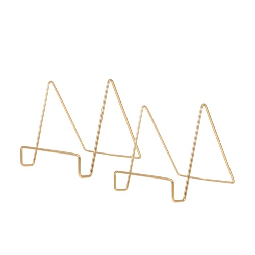 PEPLAYTAL 2 Stück Metall Display Ständer Gold Groß Stabiler Foto Dekorationshalter Dreieckige Stützstruktur Kompakt und Leicht Modernes Design für Tisch und Wanddekoration PEPLAYTAL 2 Stück Metall Display Ständer Gold Groß Stabiler Foto Dekorationshalter Dreieckige Stützstruktur Kompakt und Leicht Modernes Design für Tisch und Wanddekoration von PEPLAYTAL