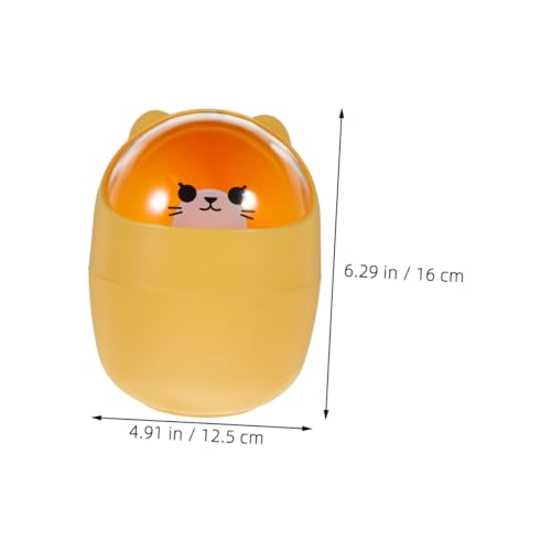 PEPLAYTAL 2 Stück Mini Mülleimer mit Deckel Cartoon design Kleiner Kunststoff abfalleimer für Schreibtisch und Büro Platzsparender Tisch müllbehälter Vielseitig für Schlafzimmer Bad und PEPLAYTAL 2 Stück Mini Mülleimer mit Deckel Cartoon design Kleiner Kunststoff abfalleimer für Schreibtisch und Büro Platzsparender Tisch müllbehälter Vielseitig für Schlafzimmer Bad und von PEPLAYTAL
