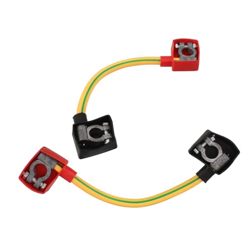 PEPLAYTAL 2 Stück Negative Battery Cable mit Präzisem Klemmenmechanismus Korrosionsbeständigem Metall Einfache Installation ohne Werkzeug Stabile Stromübertragung für Auto Lkw und Wohnmobile von PEPLAYTAL
