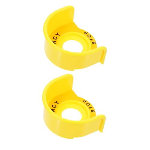 PEPLAYTAL 2 Stück Not aus schalter Abdeckung Gelb Kunststoff Schutzkappe für Not aus taste Maschinen Verhindert Fehlauslösung Einfach zu Bedienen PEPLAYTAL 2 Stück Not aus schalter Abdeckung Gelb Kunststoff Schutzkappe für Not aus taste Maschinen Verhindert Fehlauslösung Einfach zu Bedienen von PEPLAYTAL