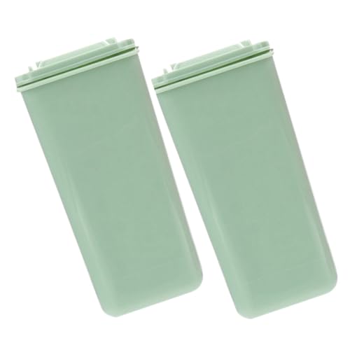 PEPLAYTAL 2 Stück Praktischer Mini mülleimer Kompakter Desktop abfalleimer aus Langlebigem PP für Büro Küche Schlafzimmer Platzsparend Vielseitig Einsetzbar Modernes Design in Grün von PEPLAYTAL