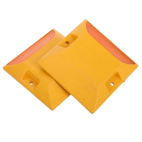 PEPLAYTAL 2 Stück Reflektierende Straßenmarkierung aus Robustem Kunststoff Hohe Nachtsichtbarkeit Witterungsbeständig Einfache Montage Geeignet für Autobahnen und Einfahrten PEPLAYTAL 2 Stück Reflektierende Straßenmarkierung aus Robustem Kunststoff Hohe Nachtsichtbarkeit Witterungsbeständig Einfache Montage Geeignet für Autobahnen und Einfahrten von PEPLAYTAL