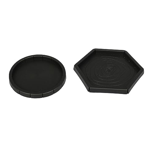 PEPLAYTAL 2 Stück Reptilien Futterschale Futter und Wassernapf für Schildkröten und Echsen Sicheres Plastikmaterial und Sechseckige Form für Optimale Nutzung von PEPLAYTAL