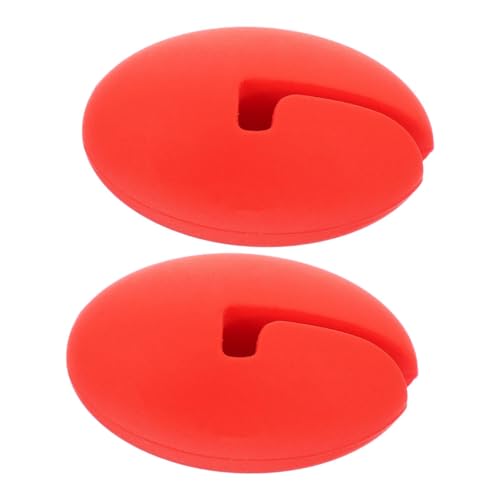 PEPLAYTAL 2 Stück Silikon Thermometer Clip Topfclip Flexibel Temperaturfühler Halterung Hitzebeständig für Präzise Messung Beim Kochen und Backen Geeignet von PEPLAYTAL