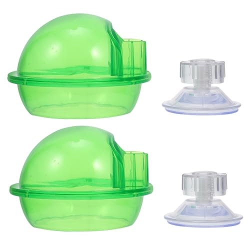 PEPLAYTAL 2 Stück Stabile Reptilien Wasserschale Langlebiger Futter und Trinknapf für Eidechsen Geckos und Kompakt Einfach zu Reinigen für Terrarien und Kriechende Haustiere von PEPLAYTAL