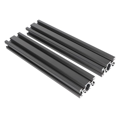 PEPLAYTAL 2 Stück Teiliges Aluminiumprofil Eloxiert Schwarz Linearführung Drucker Cnc maschinen Automatisierung Fitnessgeräte von PEPLAYTAL