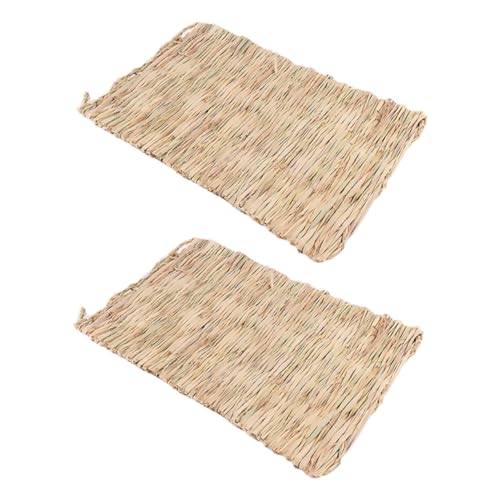PEPLAYTAL 2 Stück Teiliges Hamster Grasnest Schlafmatte Schadstofffrei Sanft und Langlebig Geeignet für Kaninchen Meerschweinchen und Nager Natürliche Kuscheldecke für Saubere und Frische PEPLAYTAL 2 Stück Teiliges Hamster Grasnest Schlafmatte Schadstofffrei Sanft und Langlebig Geeignet für Kaninchen Meerschweinchen und Nager Natürliche Kuscheldecke für Saubere und Frische von PEPLAYTAL