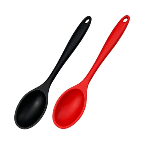 PEPLAYTAL 2 Stück Teiliges Langstielig Hitzebeständig Bpa frei Leichte Küchenlöffel mit Glatten Kanten zum Servieren und Kochen Multifunktional für Alltag und Outdoor von PEPLAYTAL
