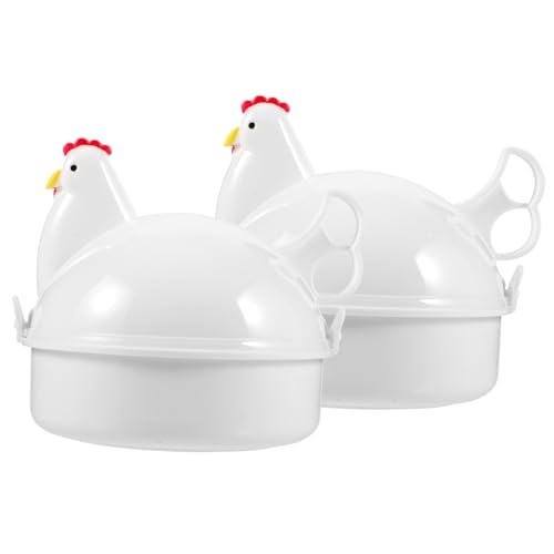 PEPLAYTAL 2 Stück Teiliges Mikrowellengeeignetes Eier Dampfgarer Tragbar Robustes Metallmaterial Handliches Design als Wiederverwendbarer Küchenhelfer für Schnelles und Sicheres Eierkochen PEPLAYTAL 2 Stück Teiliges Mikrowellengeeignetes Eier Dampfgarer Tragbar Robustes Metallmaterial Handliches Design als Wiederverwendbarer Küchenhelfer für Schnelles und Sicheres Eierkochen von PEPLAYTAL