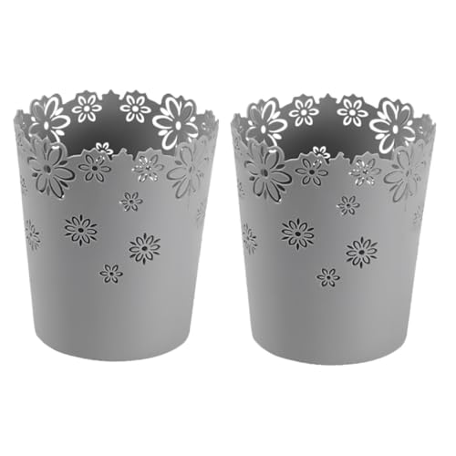 PEPLAYTAL 2 Stück Teiliges Mini Desktop Müllbehälter Kompakt und Platzsparend Robuster Vielseitig als Kleiner Schreibtisch mülleimer und Aufbewahrungsbox für Büro Schlafzimmer Haushalt von PEPLAYTAL