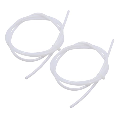PEPLAYTAL 2 Stück Teiliges Ptfe Schlauch Milchig Teflonschlauch für Drucker Filamentzufuhr Reibungsarm Langlebig Einfache Installation von PEPLAYTAL