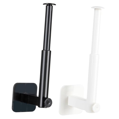 PEPLAYTAL 2 Stück Teiliges Selbstklebendes Wandhaken Ausziehbar Multifunktional Kunststoff Weiß und Schwarz zum Aufhängen von Kleidung Schlüsseln Garderobenhaken für Wohn Schlafzimmer PEPLAYTAL 2 Stück Teiliges Selbstklebendes Wandhaken Ausziehbar Multifunktional Kunststoff Weiß und Schwarz zum Aufhängen von Kleidung Schlüsseln Garderobenhaken für Wohn Schlafzimmer von PEPLAYTAL