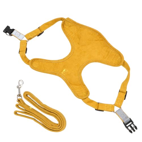 PEPLAYTAL 2 Stück Teiliges Verstellbares Hundegeschirr Set aus Weichem Wildlederimitat Leichtes Brustgeschirr mit Zugstopp Komfortable Weste für Kleine Haustiere Geeignet für Spaziergänge PEPLAYTAL 2 Stück Teiliges Verstellbares Hundegeschirr Set aus Weichem Wildlederimitat Leichtes Brustgeschirr mit Zugstopp Komfortable Weste für Kleine Haustiere Geeignet für Spaziergänge von PEPLAYTAL