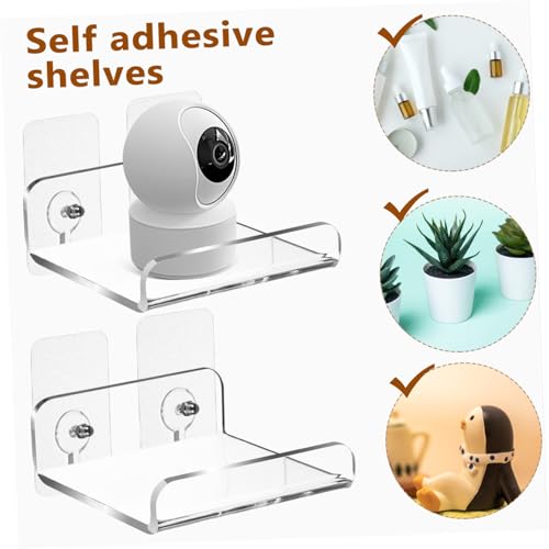 PEPLAYTAL 2 Stück U förmiges Acryl Wandregal Schwebendes Regal ohne Bohren Selbstklebend Kleine Aufbewahrung für Badezimmer Schlafzimmer Wohnzimmer PEPLAYTAL 2 Stück U förmiges Acryl Wandregal Schwebendes Regal ohne Bohren Selbstklebend Kleine Aufbewahrung für Badezimmer Schlafzimmer Wohnzimmer von PEPLAYTAL