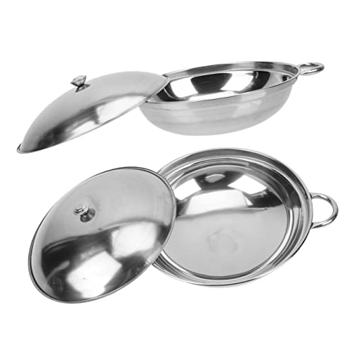 PEPLAYTAL 2 Stück Überlauf Kochtopf aus mit Deckel für Hot Pot und Meeresfrüchte für Küche Restaurant und Hot Pot Shops PEPLAYTAL 2 Stück Überlauf Kochtopf aus mit Deckel für Hot Pot und Meeresfrüchte für Küche Restaurant und Hot Pot Shops von PEPLAYTAL