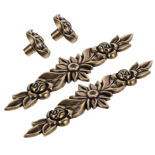 PEPLAYTAL 2 Stück Vintage Schrankknöpfe Klassischer Einzelner Möbelknauf Einfach zu Montierender Küchenschrank Schubladengriff für Kommode und Tür Robust und Dekorativ von PEPLAYTAL