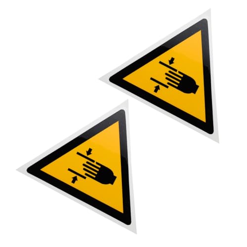 PEPLAYTAL 2 Stück Warnhinweis Handquetschgefahr Aufkleber Selbstklebende Sicherheitszeichen aus Langlebigem Pp synthetikpapier Starke Haftung Wetterbeständig für Maschinen und Werkstätten PEPLAYTAL 2 Stück Warnhinweis Handquetschgefahr Aufkleber Selbstklebende Sicherheitszeichen aus Langlebigem Pp synthetikpapier Starke Haftung Wetterbeständig für Maschinen und Werkstätten von PEPLAYTAL