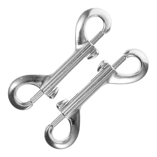 PEPLAYTAL 2 Stück Zinklegierung Doppelkarabinerhaken mit Schnellverschluss Federclip für Hundehalsbänder und Robustes Schnelles Befestigungssystem für Tauchen und Haustierbedarf PEPLAYTAL 2 Stück Zinklegierung Doppelkarabinerhaken mit Schnellverschluss Federclip für Hundehalsbänder und Robustes Schnelles Befestigungssystem für Tauchen und Haustierbedarf von PEPLAYTAL