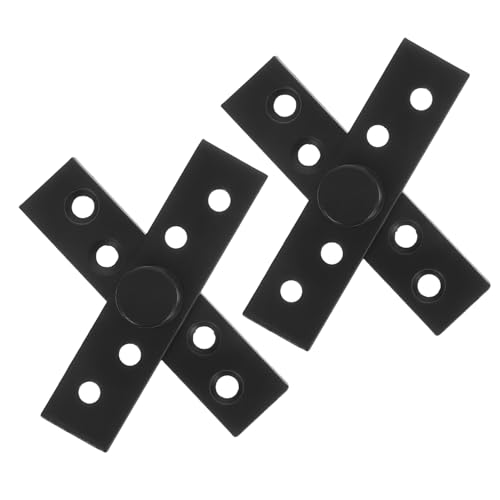 PEPLAYTAL 2 Stücke Edelstahl Verdeckte Mitteldreh-scharnier Drehbar Stabile Positionierung Unsichtbare Türscharniere für Möbel Schränke Verdeckte Türbeschläge von PEPLAYTAL