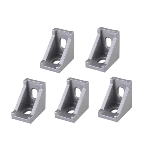 PEPLAYTAL 20 Stück Teiliges Aluminium Winkelverbinder Aluminiumprofil Eckverbinder Schwerlast Eckhalter Robust Mattierte Oberfläche für Cnc Router Drucker Rahmenbau von PEPLAYTAL