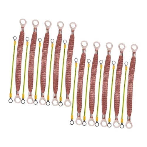 PEPLAYTAL 20 Stück Teiliges Automobil erdungskabel Kupfer massebänder mit Ringklemmen Robustes Motor erdungsseil für Sichere Elektrische Verbindung und Fahrzeug engine grundierung PEPLAYTAL 20 Stück Teiliges Automobil erdungskabel Kupfer massebänder mit Ringklemmen Robustes Motor erdungsseil für Sichere Elektrische Verbindung und Fahrzeug engine grundierung von PEPLAYTAL