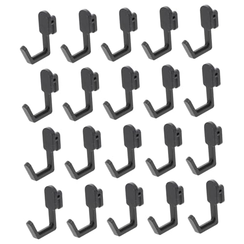 PEPLAYTAL 20 Stück Teiliges J förmiges Kunststoffhaken Pegboard Robuste Aufbewahrungshaken zur Werkzeugwand organisation in Küche Garage Haushalt und Vielseitig Einsetzbar von PEPLAYTAL