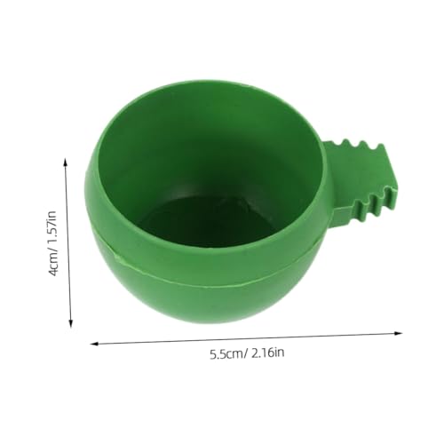 PEPLAYTAL 20 Stück Teiliges Runde Futternäpfe aus Sicherem Material Vogelfreundliche Futter und Wasserschalen Leicht zu Reinigen Geeignet für Tauben Papageien und Kleine Ziervögel von PEPLAYTAL