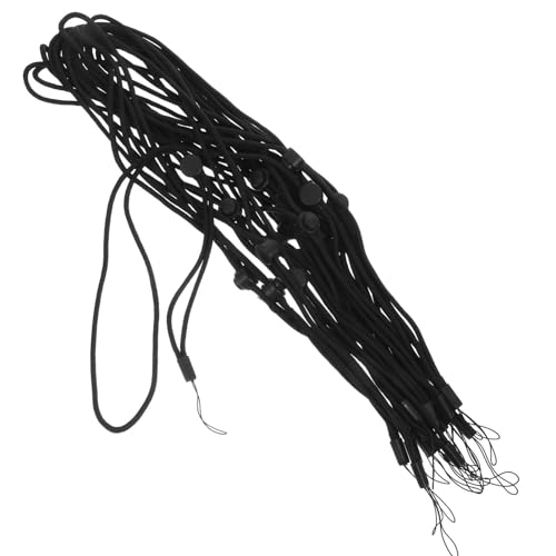 PEPLAYTAL 20 Stück Verstellbare Elastische Pack Schwarze Phone Lanyards mit Verlust Funktion Mehrzweck Hänge Seile für Ausweis Badge Schlüsselband Sicherer Halt für Büro und Alltag PEPLAYTAL 20 Stück Verstellbare Elastische Pack Schwarze Phone Lanyards mit Verlust Funktion Mehrzweck Hänge Seile für Ausweis Badge Schlüsselband Sicherer Halt für Büro und Alltag von PEPLAYTAL