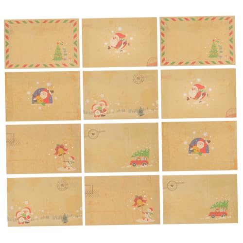 PEPLAYTAL 24 Stück Retro -Einladungsumschlag Ort Papier Hochzeit lädt ein Mini Jahrgang briefumschläge Hochzeits Einladung Weihnachtsumschlag Geburtstagsfeier Vintage Weihnachtsfeier Abhilfe von PEPLAYTAL