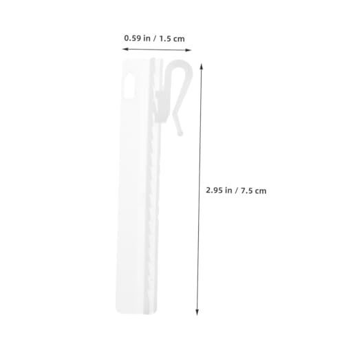 PEPLAYTAL 25 Stück Teiliges Gardinenhaken Kunststoff Verstellbar mit Ratschen System Verlängerte für Hohe Fenster Stabile Vorhanghaken für Tür Fensterdekoration von PEPLAYTAL